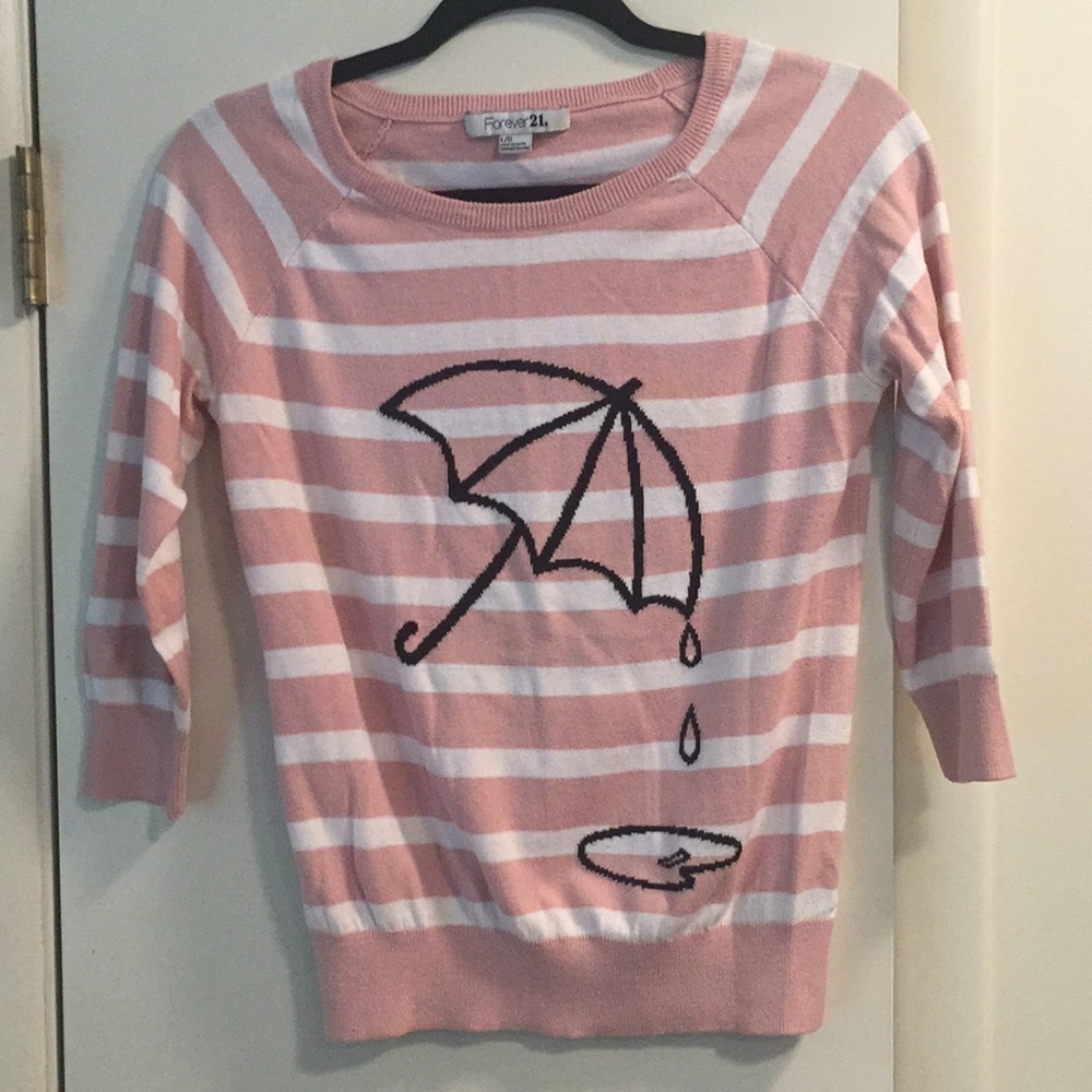 Forever21 Umbrella Striped Sweater